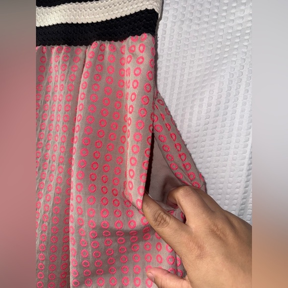 Maeve Anthropologie Women Dotted Brocade Box Pleated Mini Skirt Size M - Picture 4 of 7